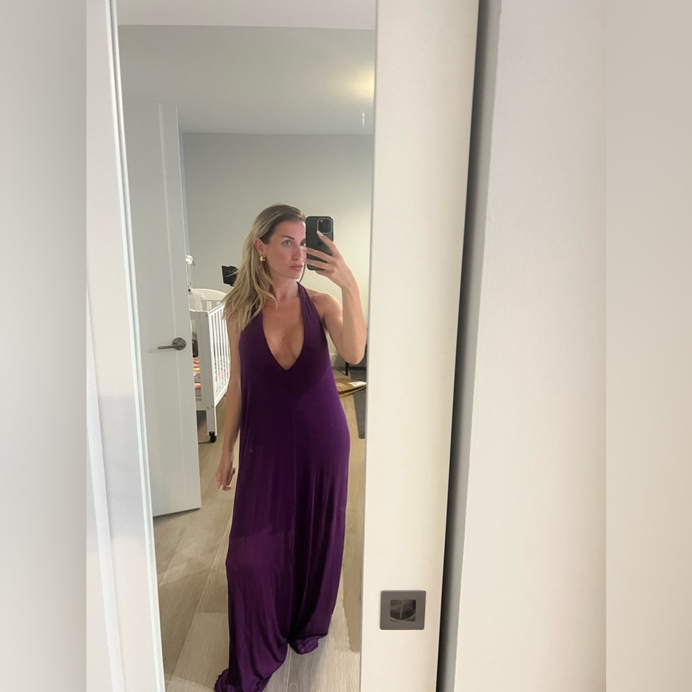 New Elegant purple long Dress for a special occasion as a marriage - size S/M - Picture 7 of 16